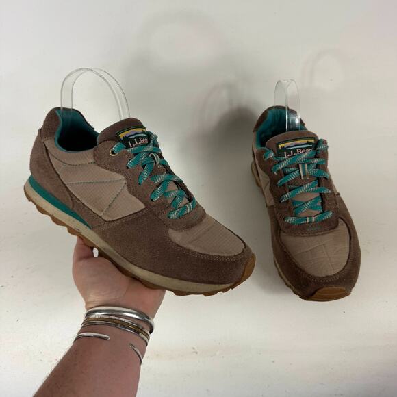 L.L. Bean Shoes - L.L. Bean Katahdin Hiking Sneakers Women's 9 Brown Suede Lace-Up Low Top Classic
